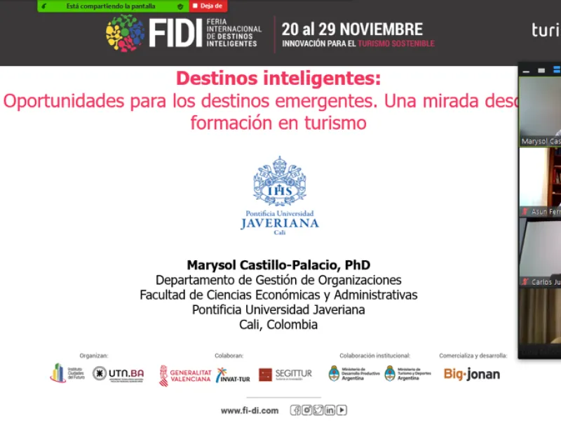 Profesora javeriana participó como panelista en feria de turismo internacional Profesora javeriana participó como panelista en feria de turismo internacional