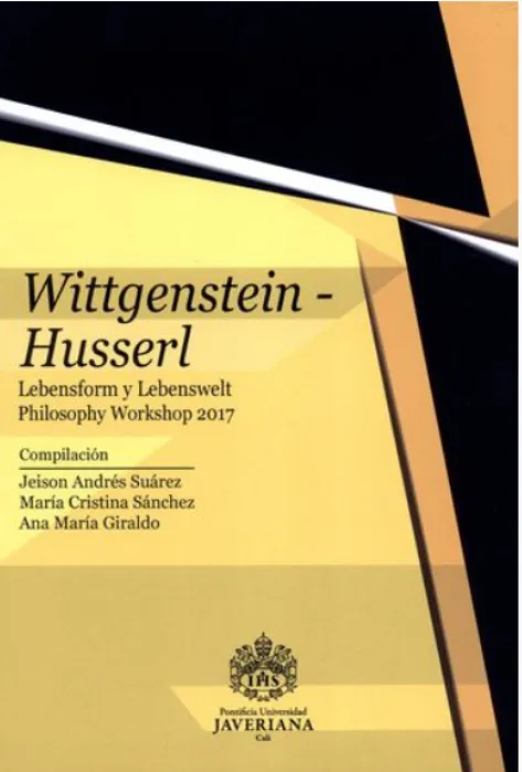 Portada Wittgenstein-Husserl. Portada Wittgenstein-Husserl.